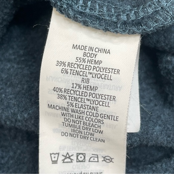 PrAna Cozy Up Michie Top Sweater Dark Sky Heather Relaxed Fit Boxy Womens XL - Picture 8 of 12